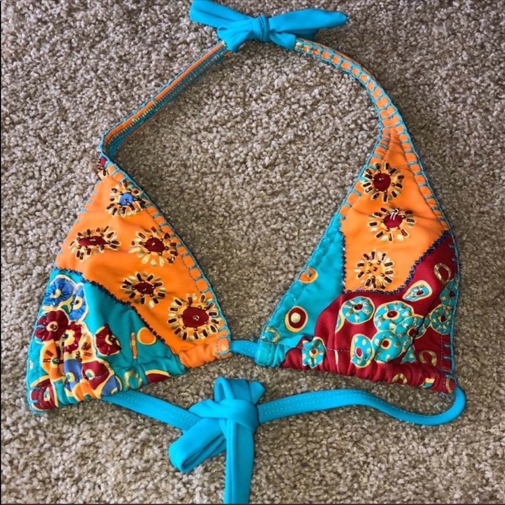 RYGY Beaded Bikini Top